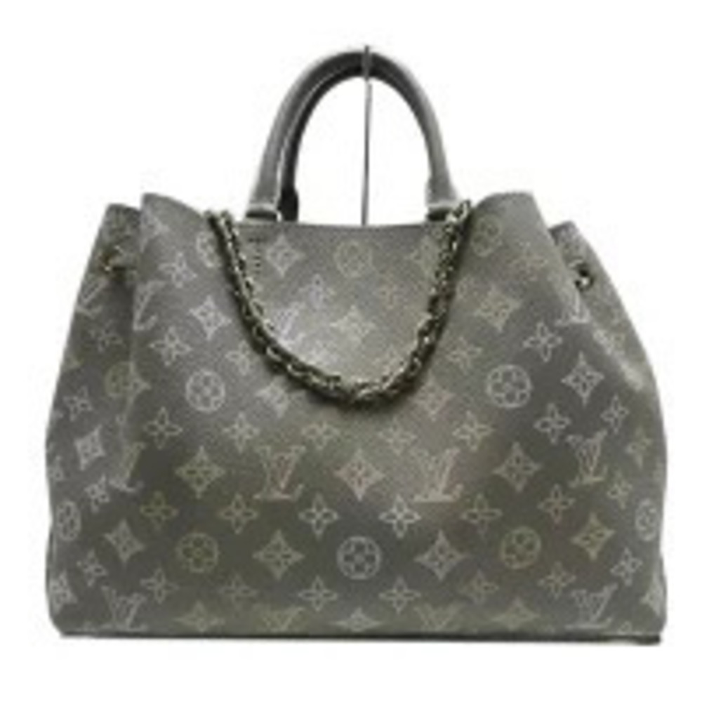 Louis Vuitton Bella Mahina Tote Bag Leather Yellow Gray